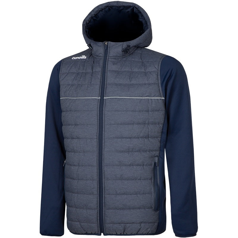 O'Neills Harrison Padded Hooded Jacket (Marl Navy Navy)