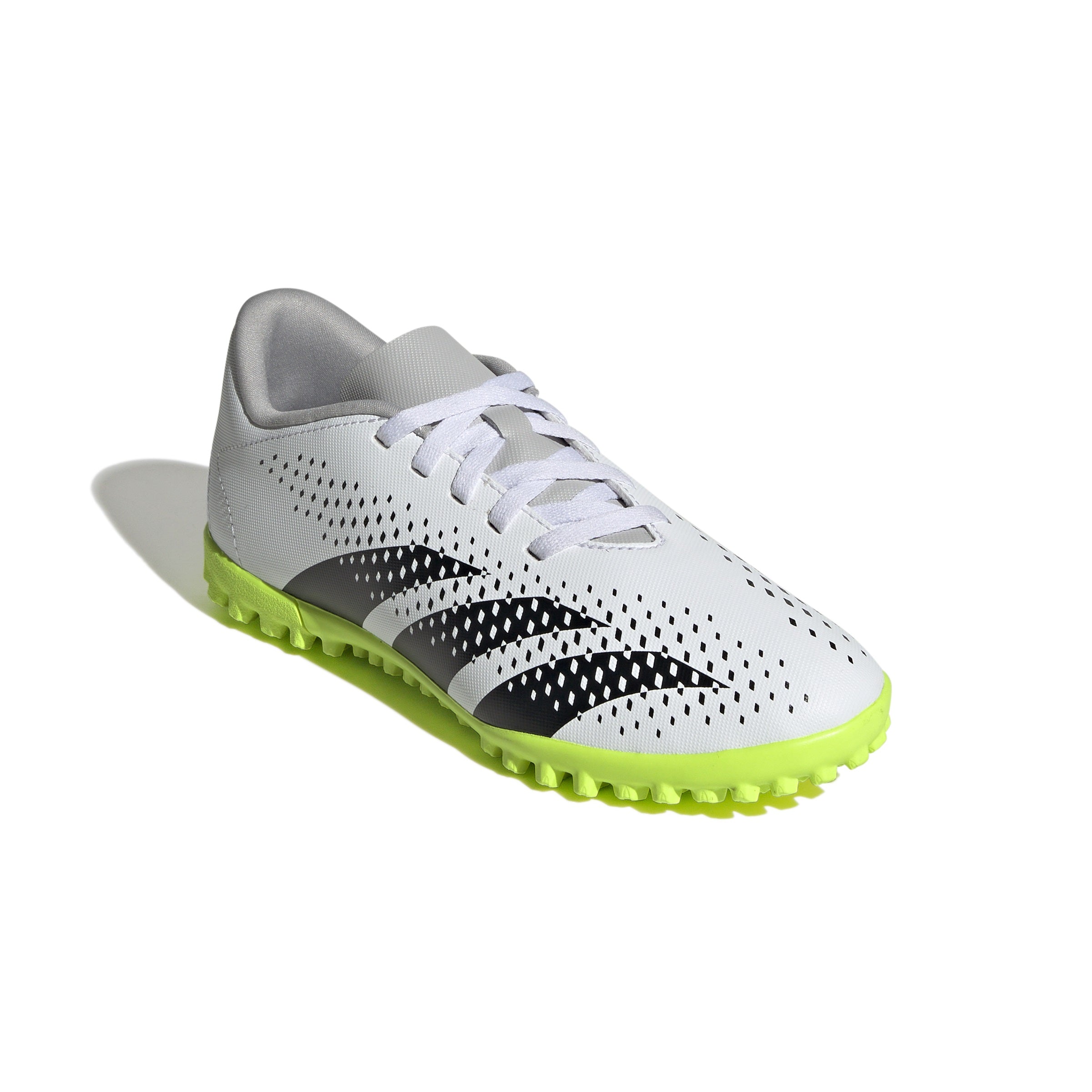 Adidas Predator Accuracy.4 Junior Astro Turf Football Boots White Black Lucid Lemon (White Lemon)