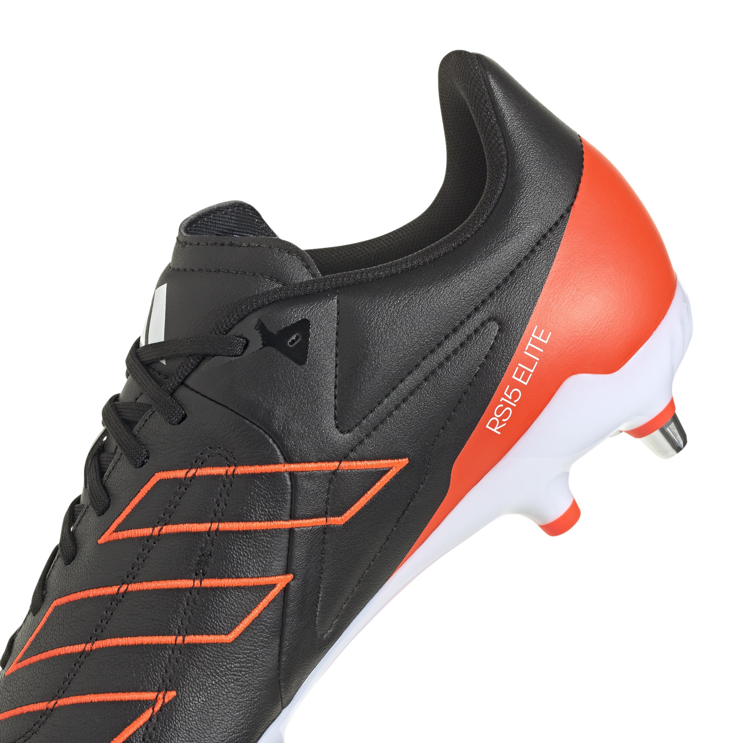 Adidas R15 Elite Soft Ground Rugby Boots Black Solar Red