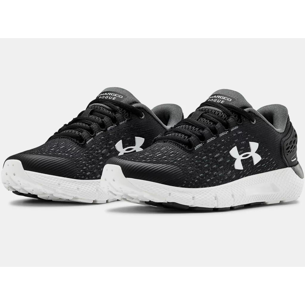 Under Armour Charged Rogue Junior Running Shoes Black White