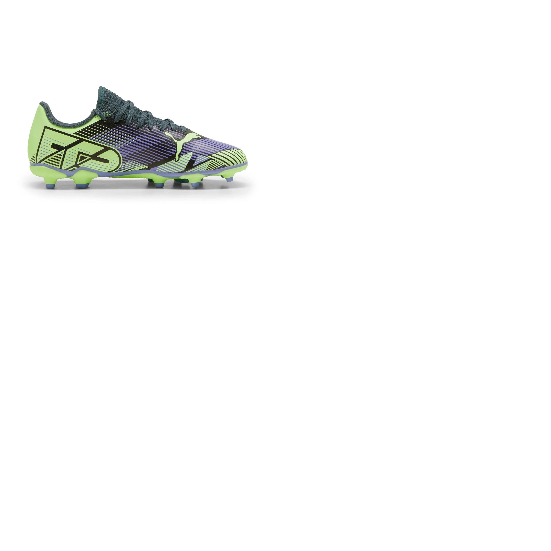 Puma Future 7 Play Firm Ground Junior Football Boots Grey Skies Elektro Purple (Grey Skies)