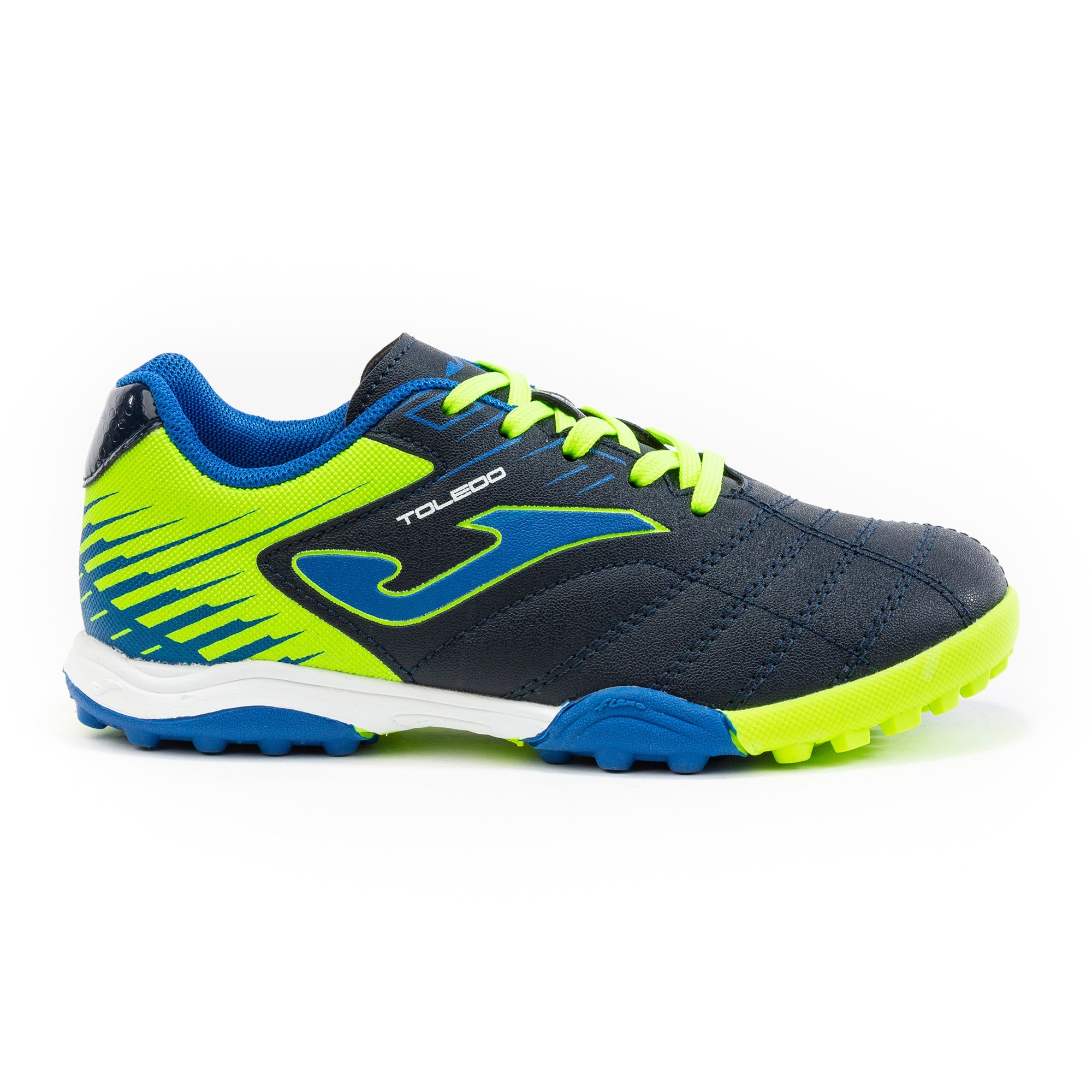 Joma Toledo Junior TF Astro Turf (Navy Blue Lime)