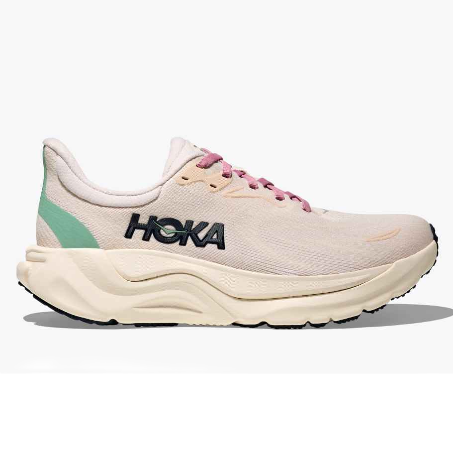 Hoka Arahi 8 Women's Running Shoes Rose Cream Alabaster