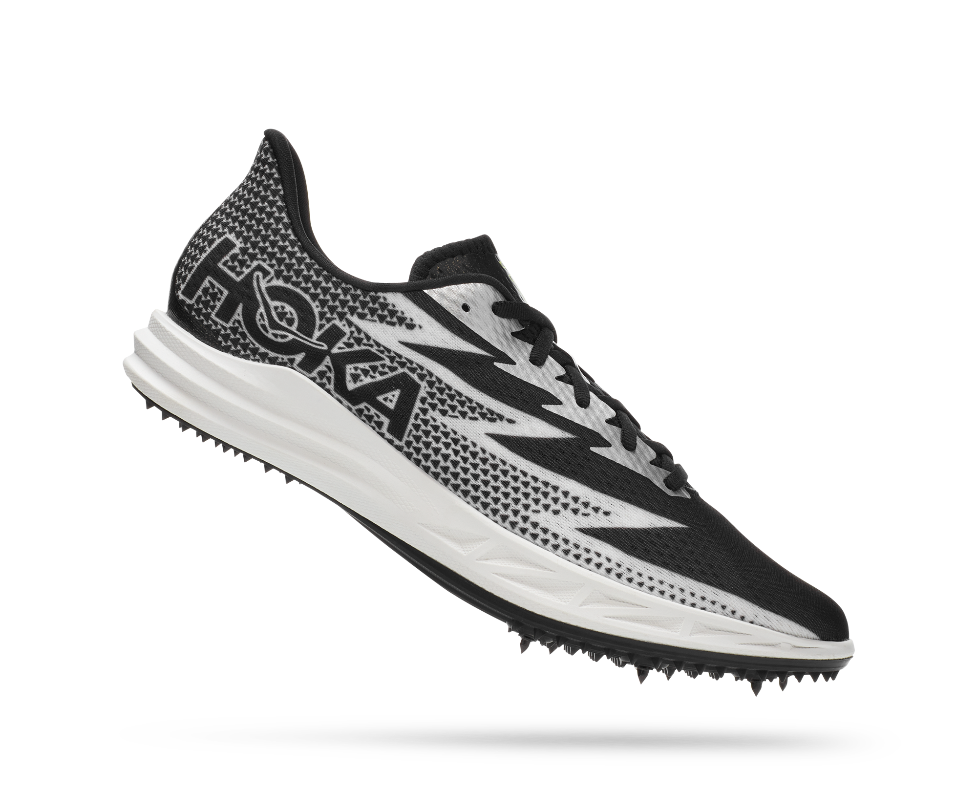 Hoka Crescendo MD Unisex Running Spikes Black White
