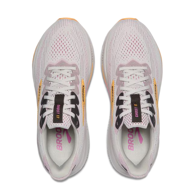 Brooks Ghost Womens Running Shoe Oyster Apricot Pink