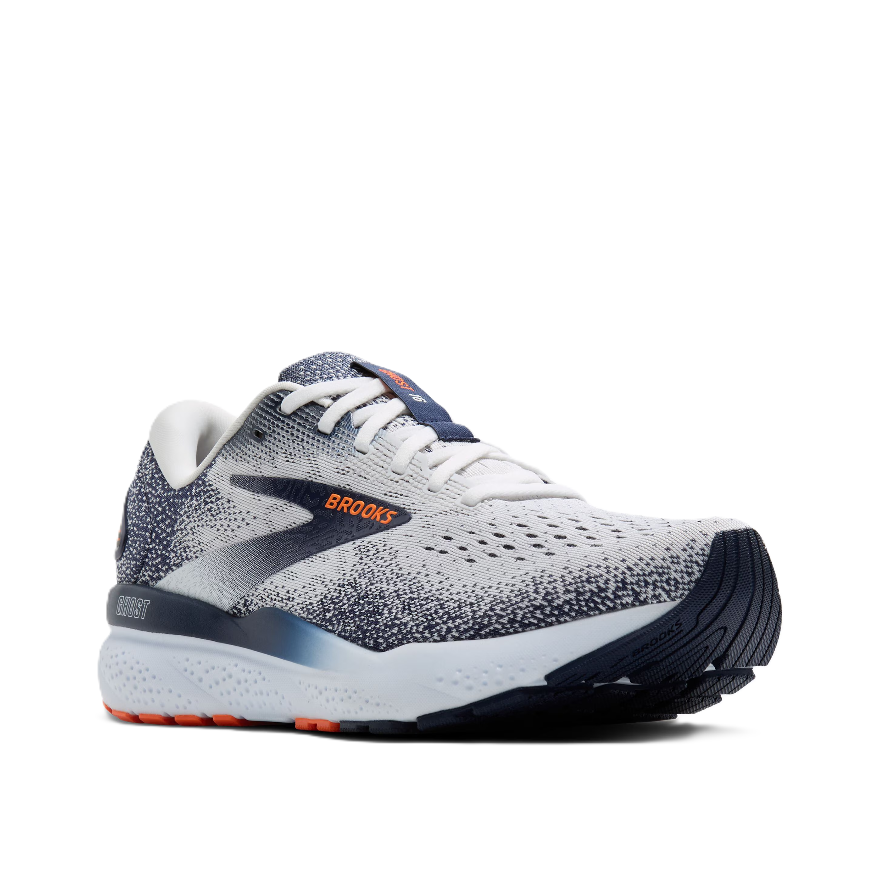 Brooks Ghost 16 Men's Running Shoes  White Peacoat