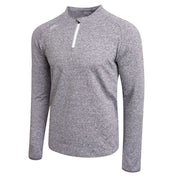 Gaelic Armour 1/2 Zip Round Neck Sweat Marl Grey White