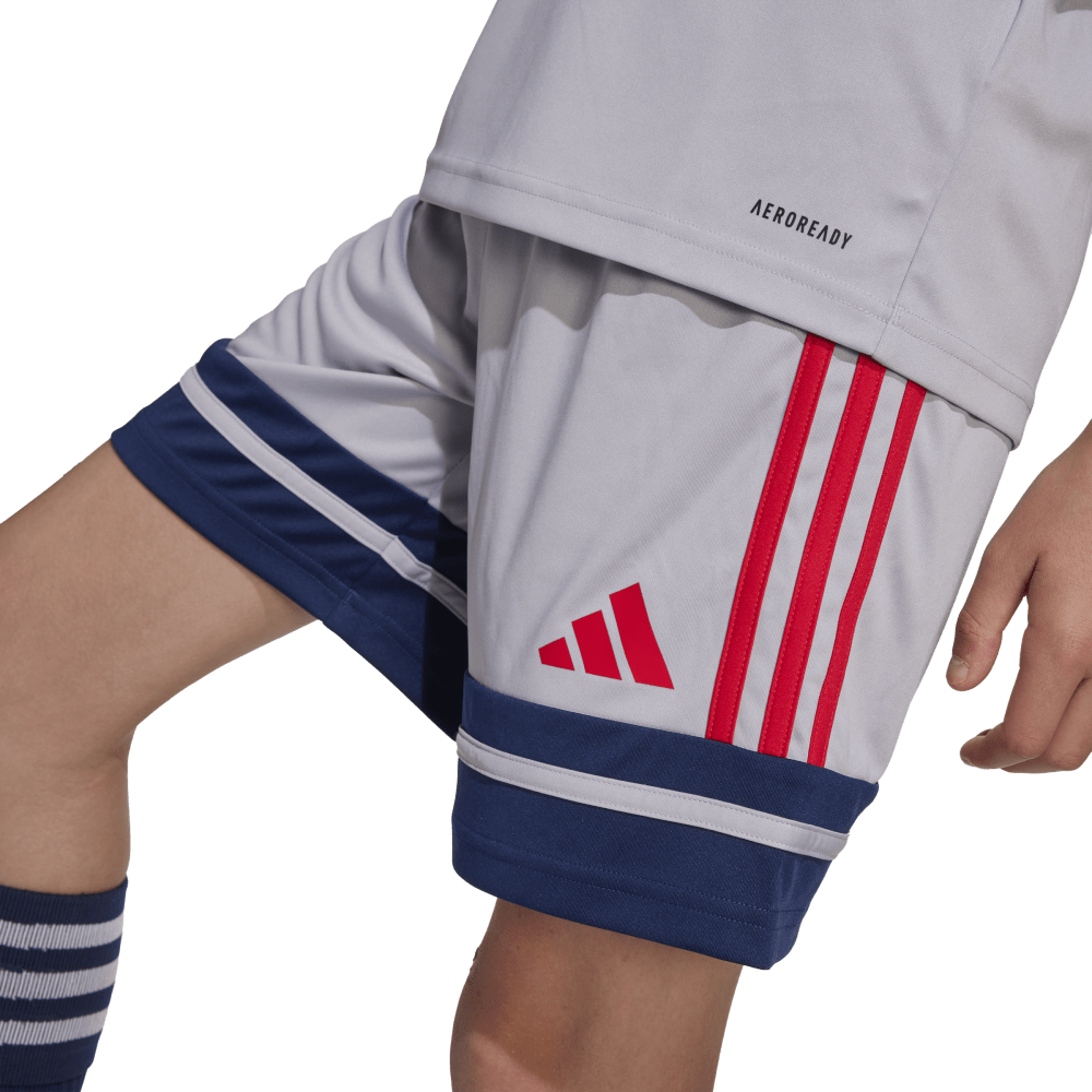 Adidas Squadra Shorts Junior Grey Navy Red Age -
