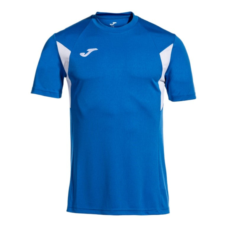Joma Winner III Short Sleeve Tee Shirt Royal White