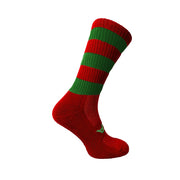 Atak Shox Mid Lenght Football Socks Red Green