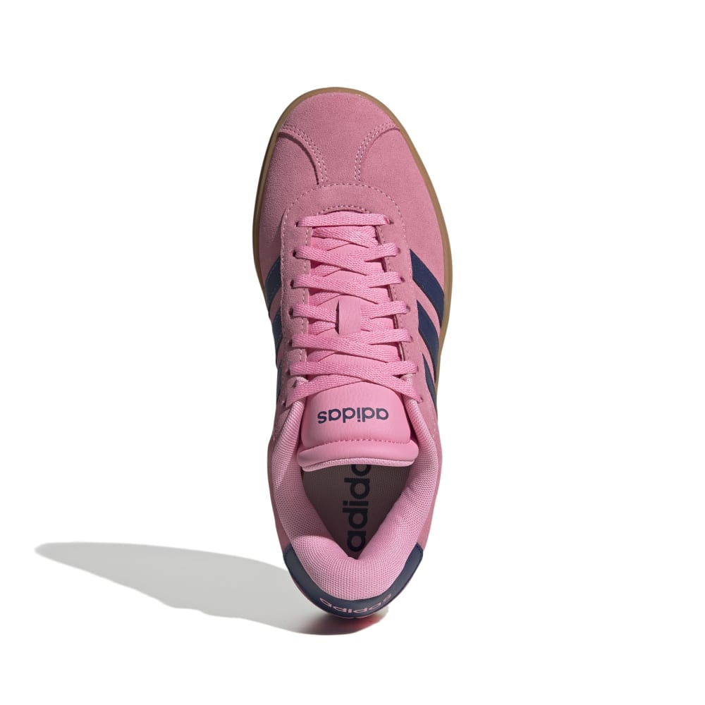 Adidas Women' VL Court Bold Shoes Bliss Pink Dark Blue Gold Metallic