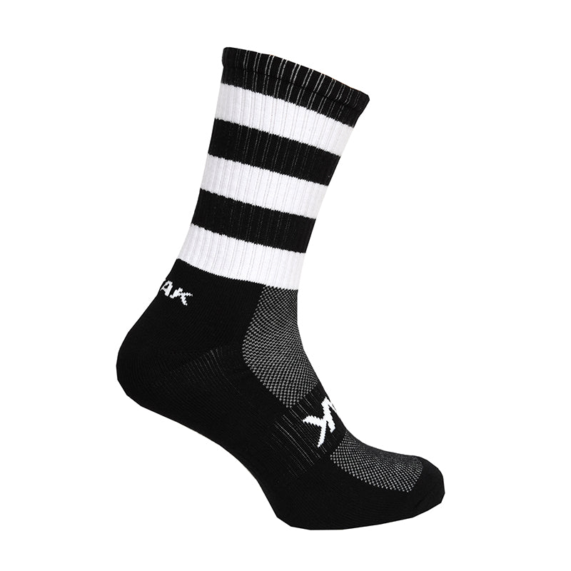 Atak Shox Mid Lenght Football Socks Black White