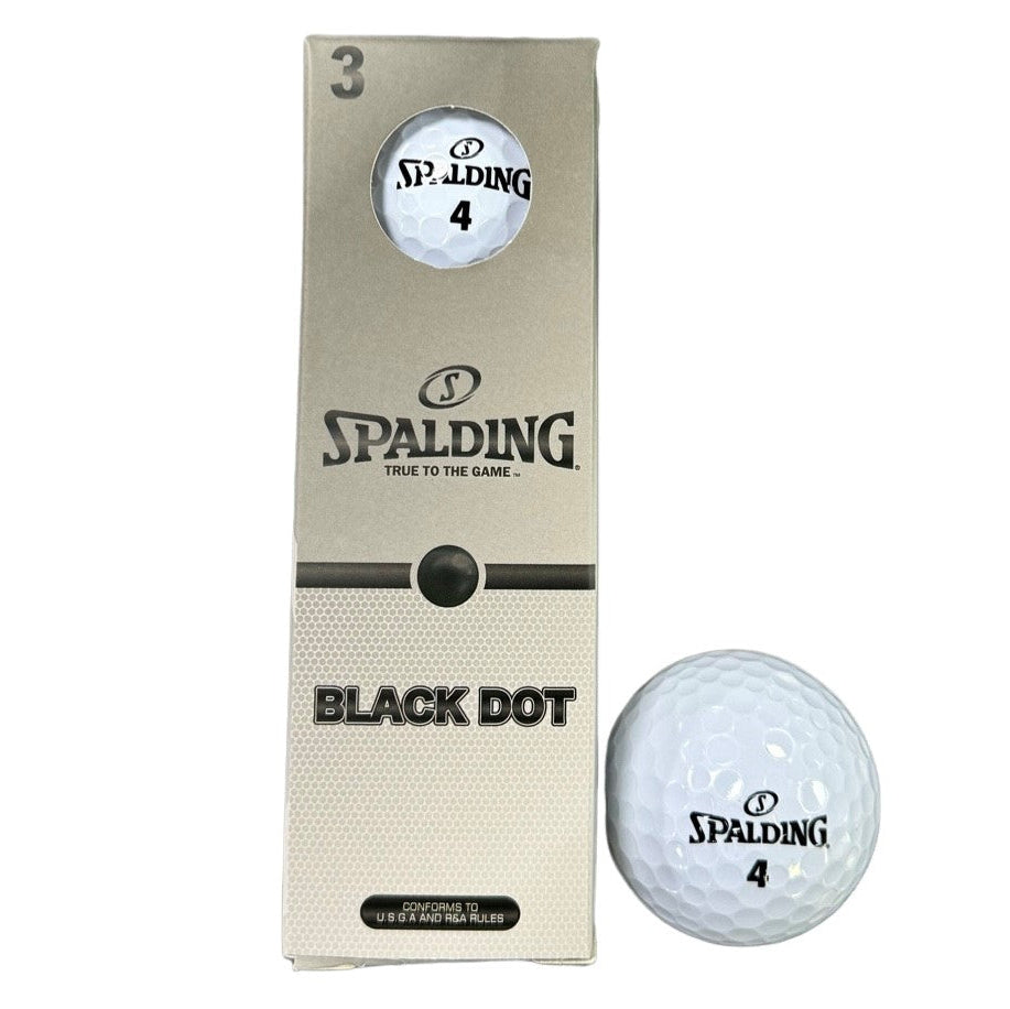 Spalding Black Dot Golf Balls 3 Pack