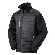 Result Compass Hybrid Padded Jacket Black Grey