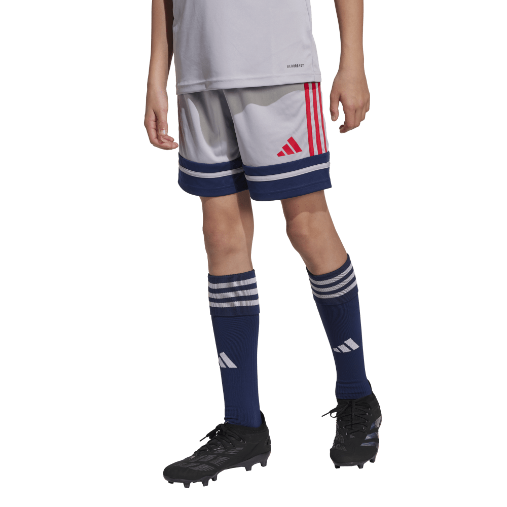 Adidas Squadra Shorts Junior Grey Navy Red Age -