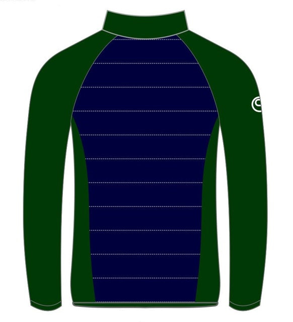 CS Club Padded Hybrid Jacket Navy Bottle Green