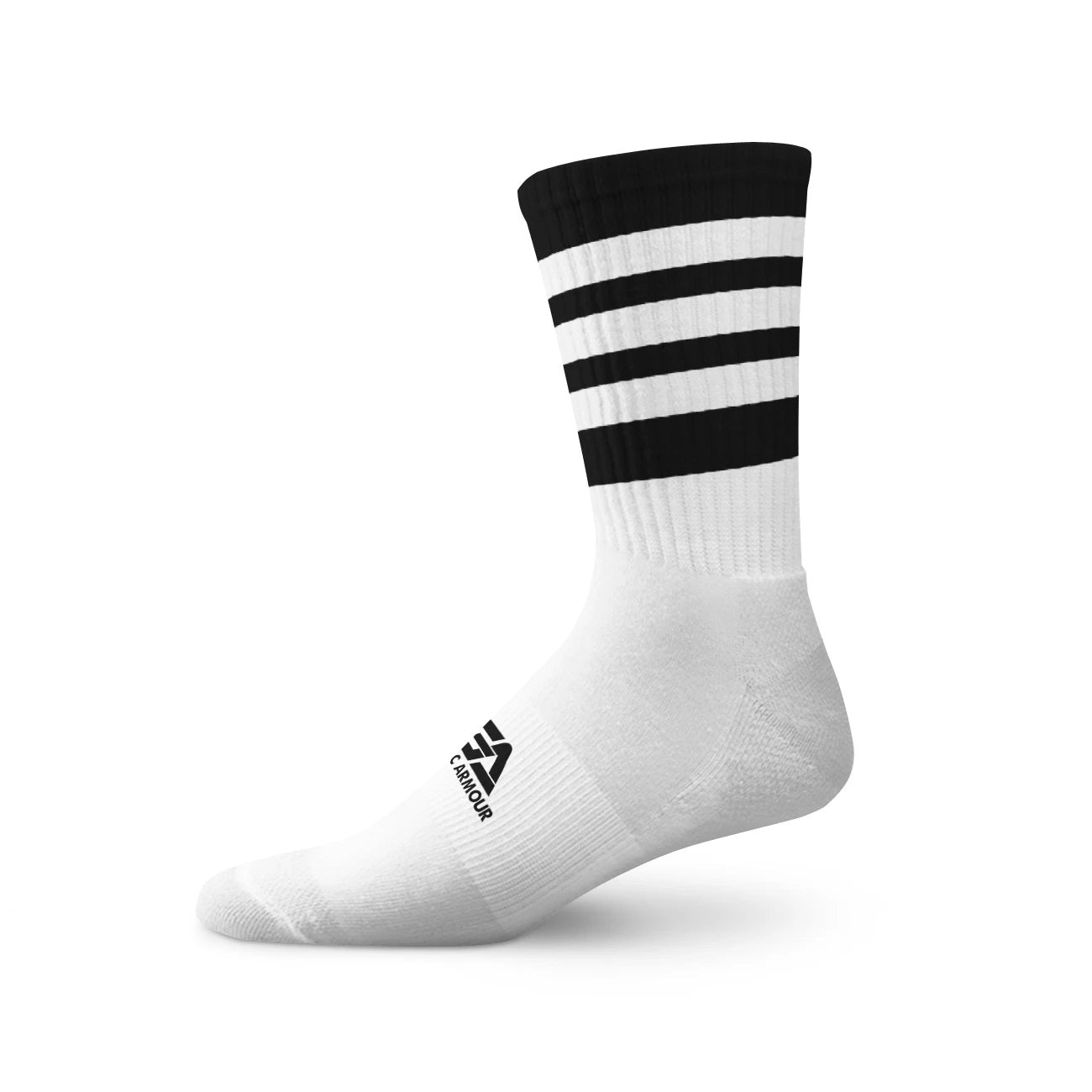Gaelic Armour Elite Midi Sock (Black White Hoops)