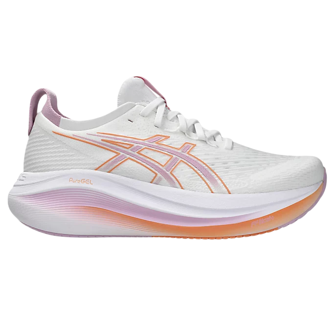 Asics Gel-Nimbus 26 Women's Running Shoes - White Pink