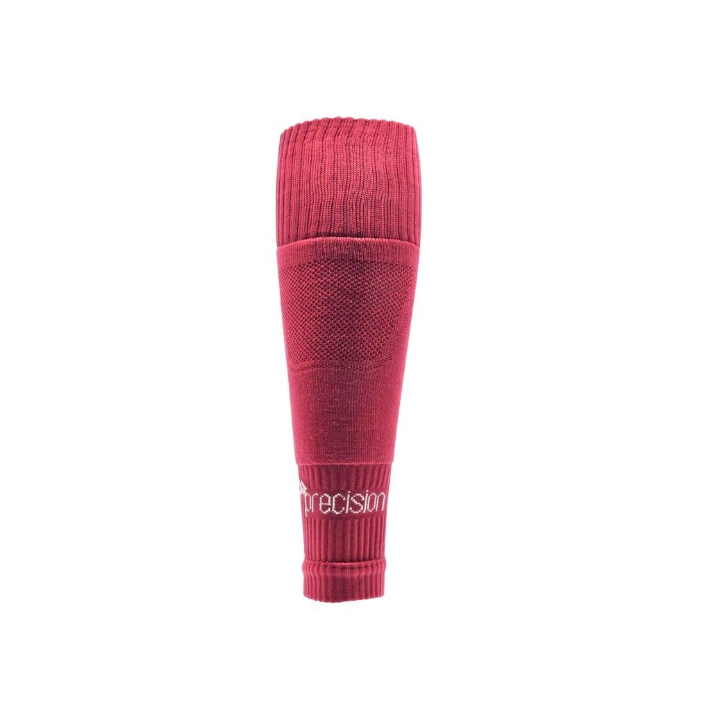 Precision Plain Pro Footless Sleeve Socks Maroon