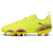 Puma Future 8 Play Firm Ground Junior Football Boots Yellow Alert Puma Black (Yellow Black)