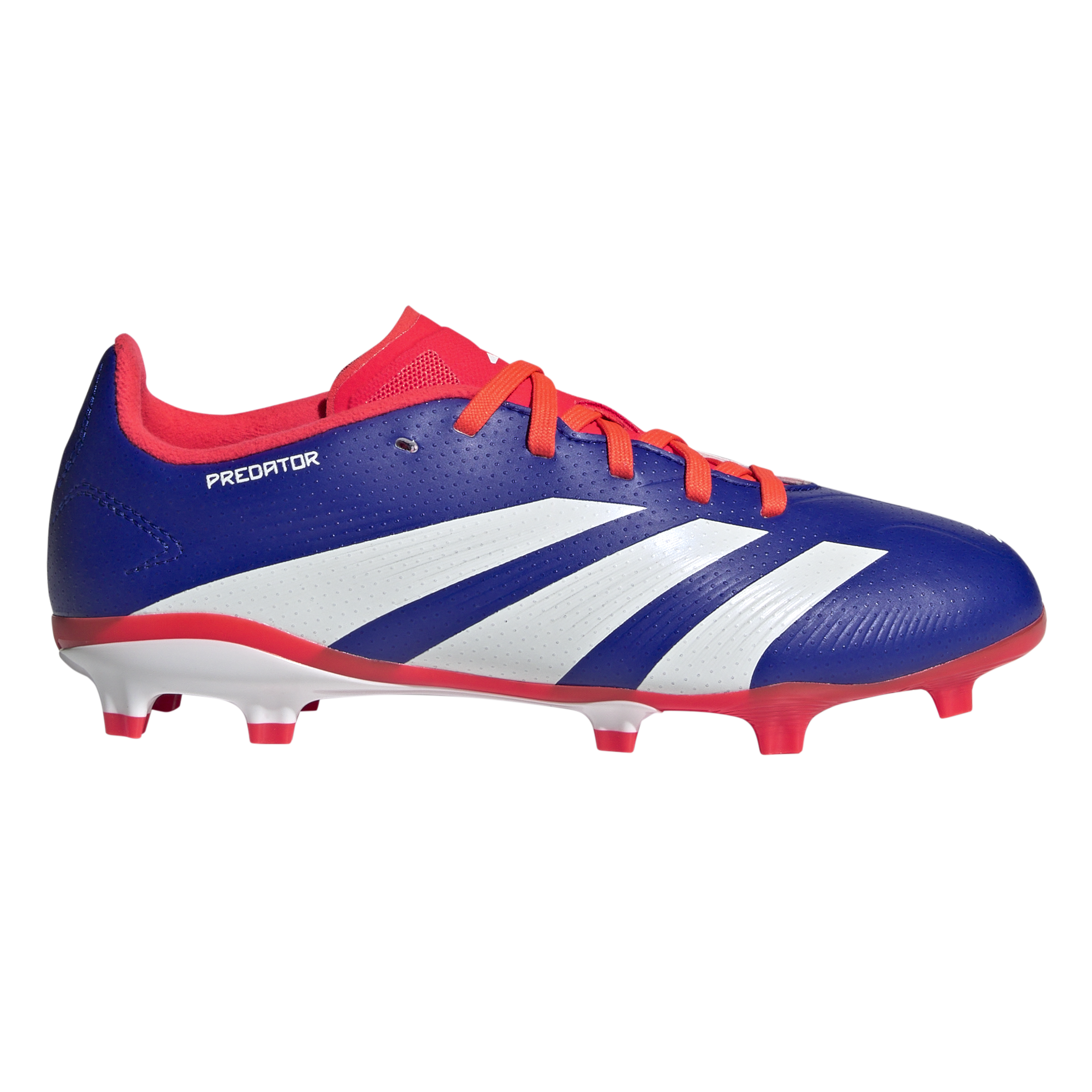 Adidas Predator League Firm Ground Junior Football Boots Lucid Blue Solar Red White