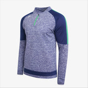 Gaelic Armour 1/2 Zip Round Neck Sweat Marl Navy Green