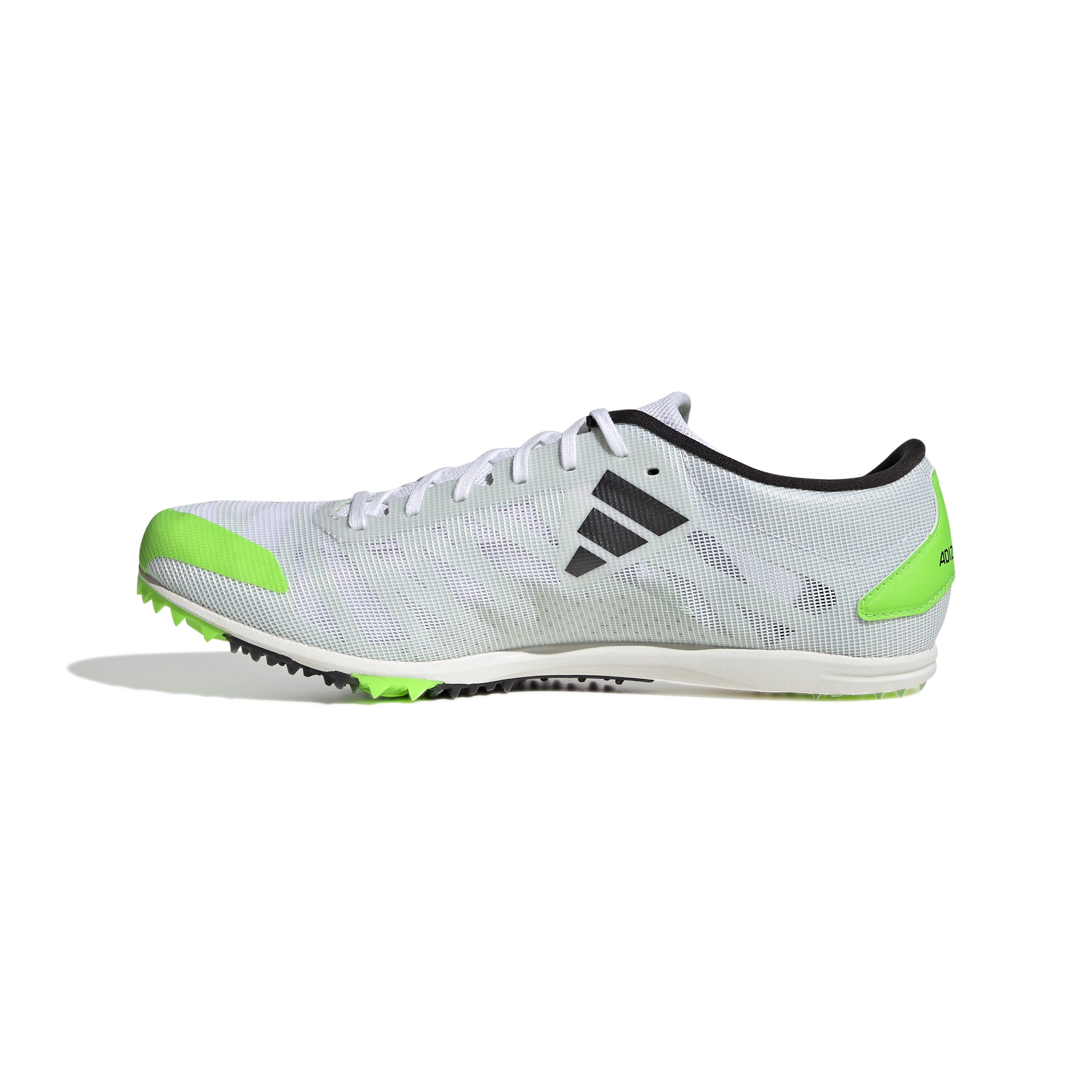 Adidas Adizero Spikes  Unisex Running Spikes White Black Green