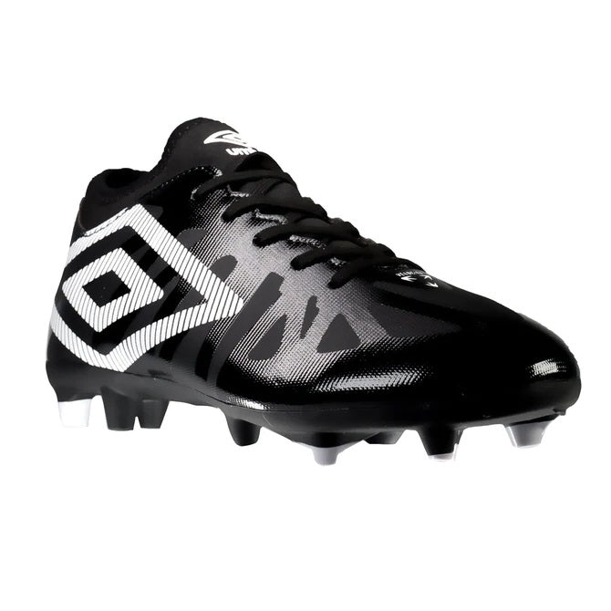 Umbro Ventura Firm Ground Junior Football Boots Black White