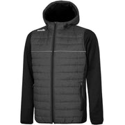 O'Neills Harrison Padded Hooded Jacket Marl Grey Black