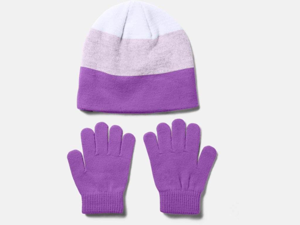 Under Armour Girls Beanie & Gloves Combo