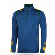 O'Neills Solar 3 Stripe Brushed Half Zip (Melange Navy Green Amber)