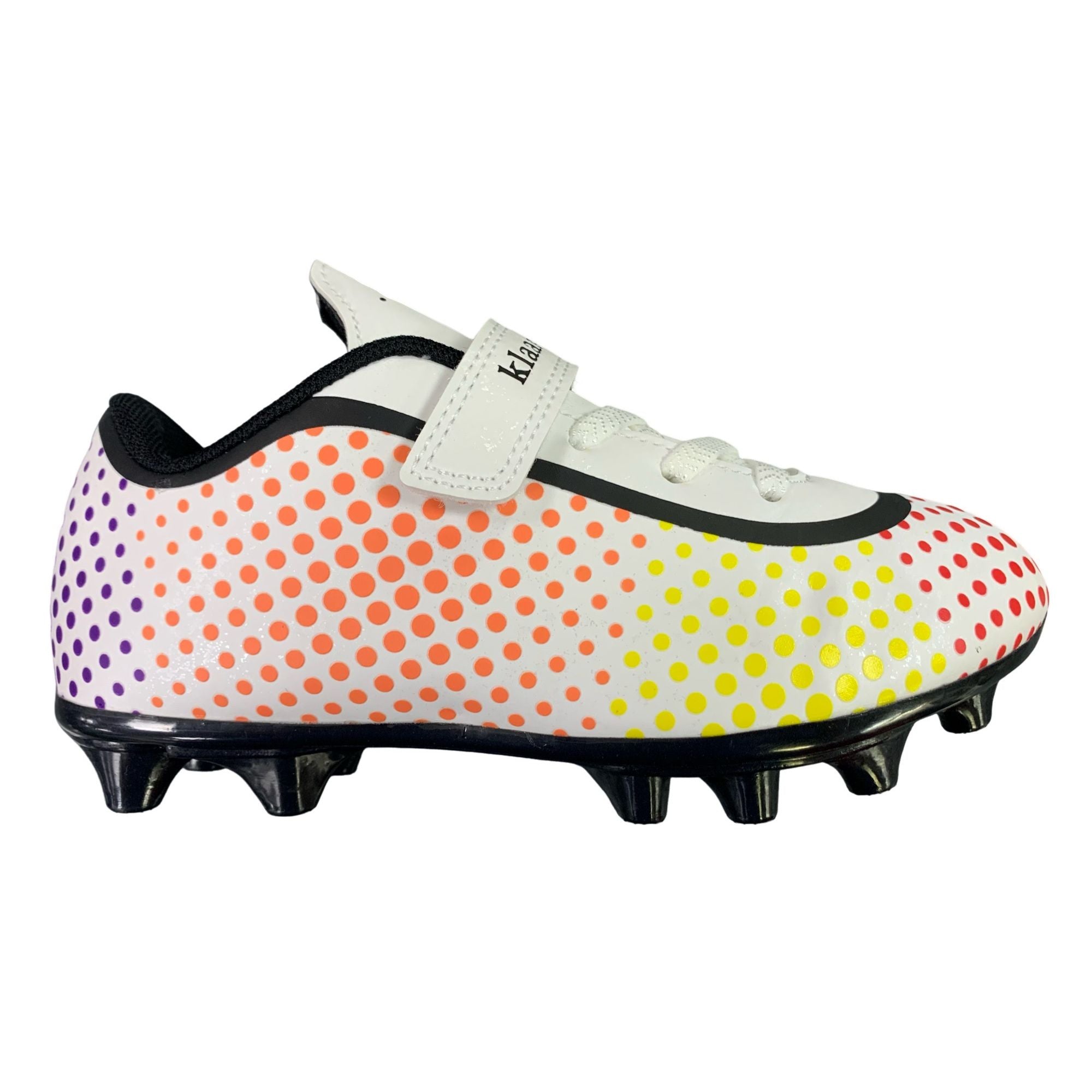 Klaaskickz Velcro Junior Football Boots White Multi White Multi
