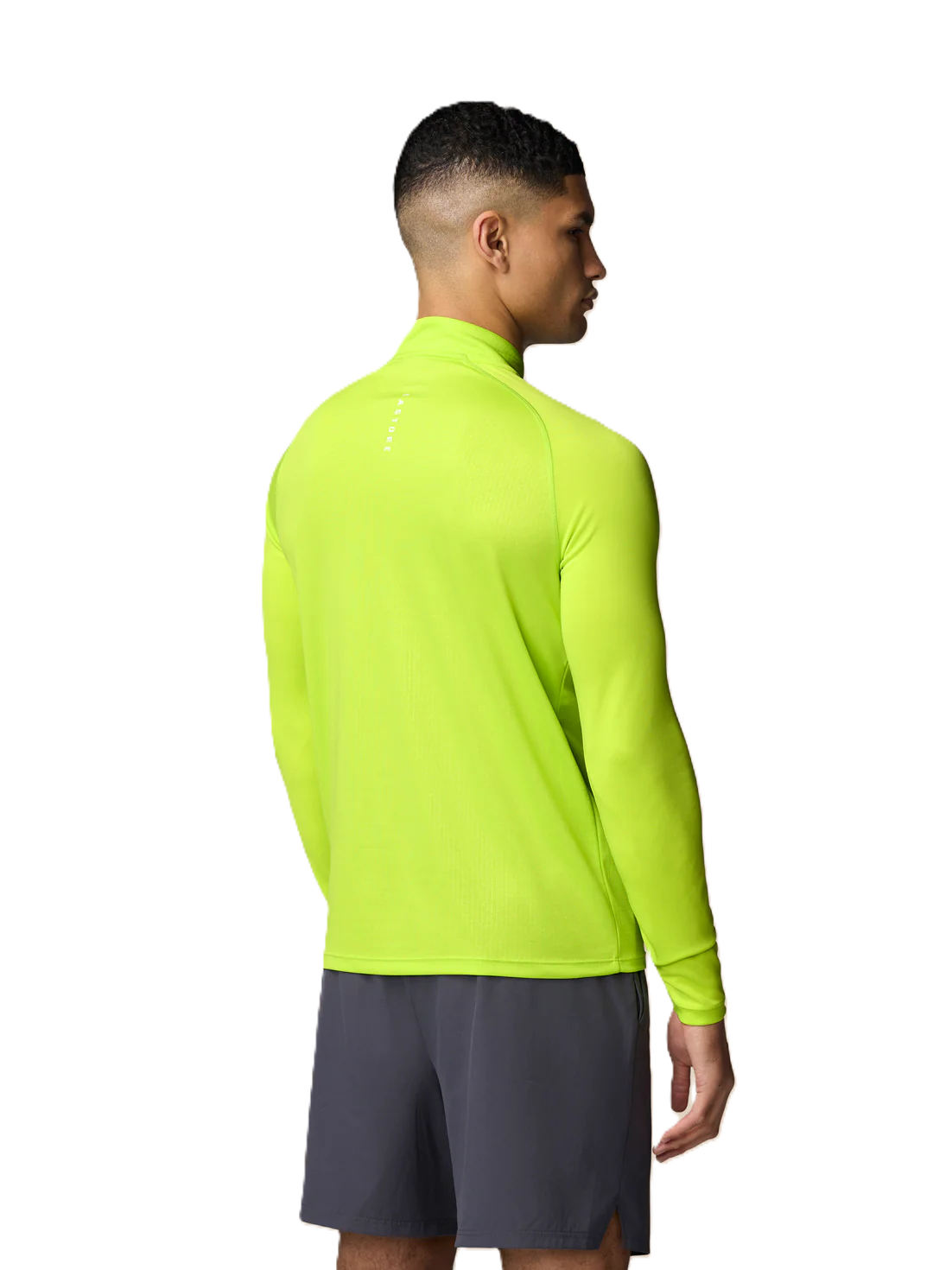 Castore Mens AOP 1/4 Zip Long Sleeve Acid Lime White