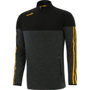 O'Neills Osprey Brushed Half Zip (Black Melange Black Amber)