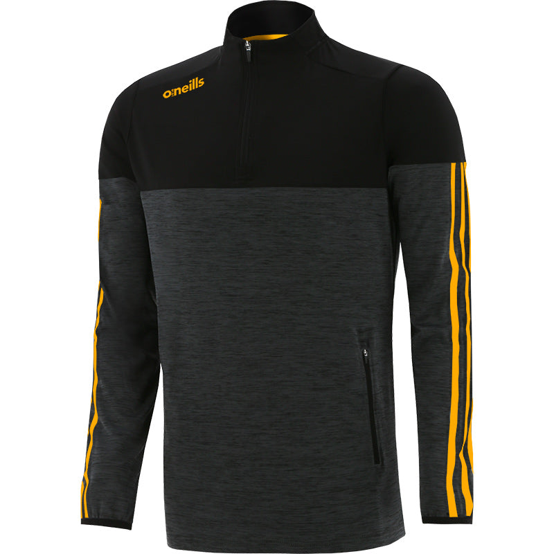 O'Neills Osprey Brushed Half Zip (Black Melange Black Amber)