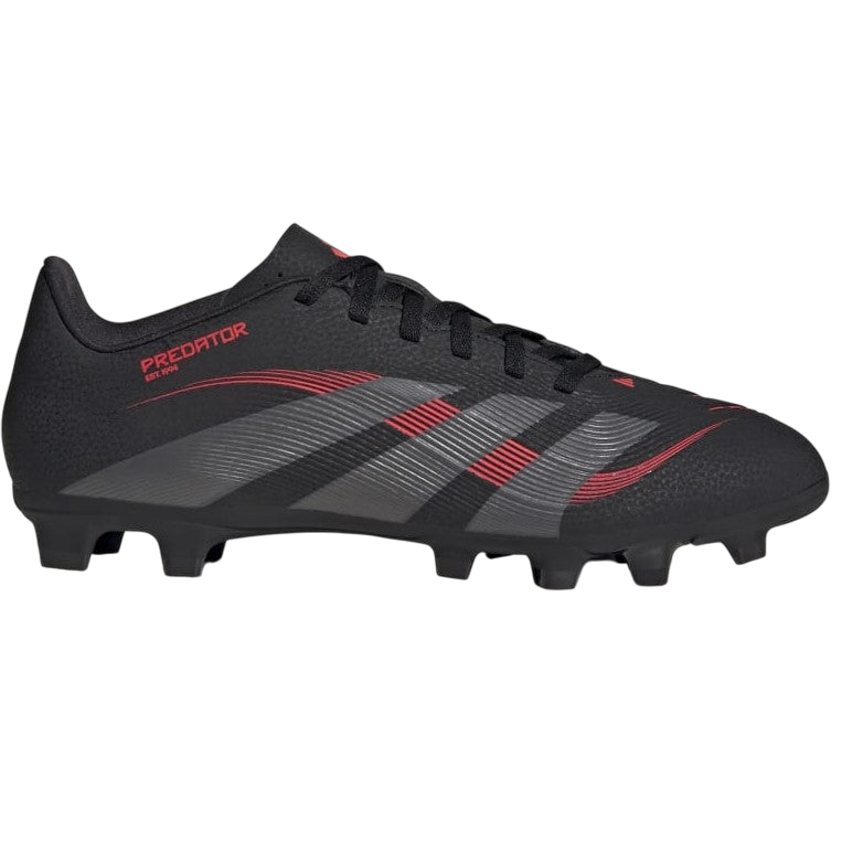 Adidas Predator Club Firm Ground Adults Football Boots Black Red