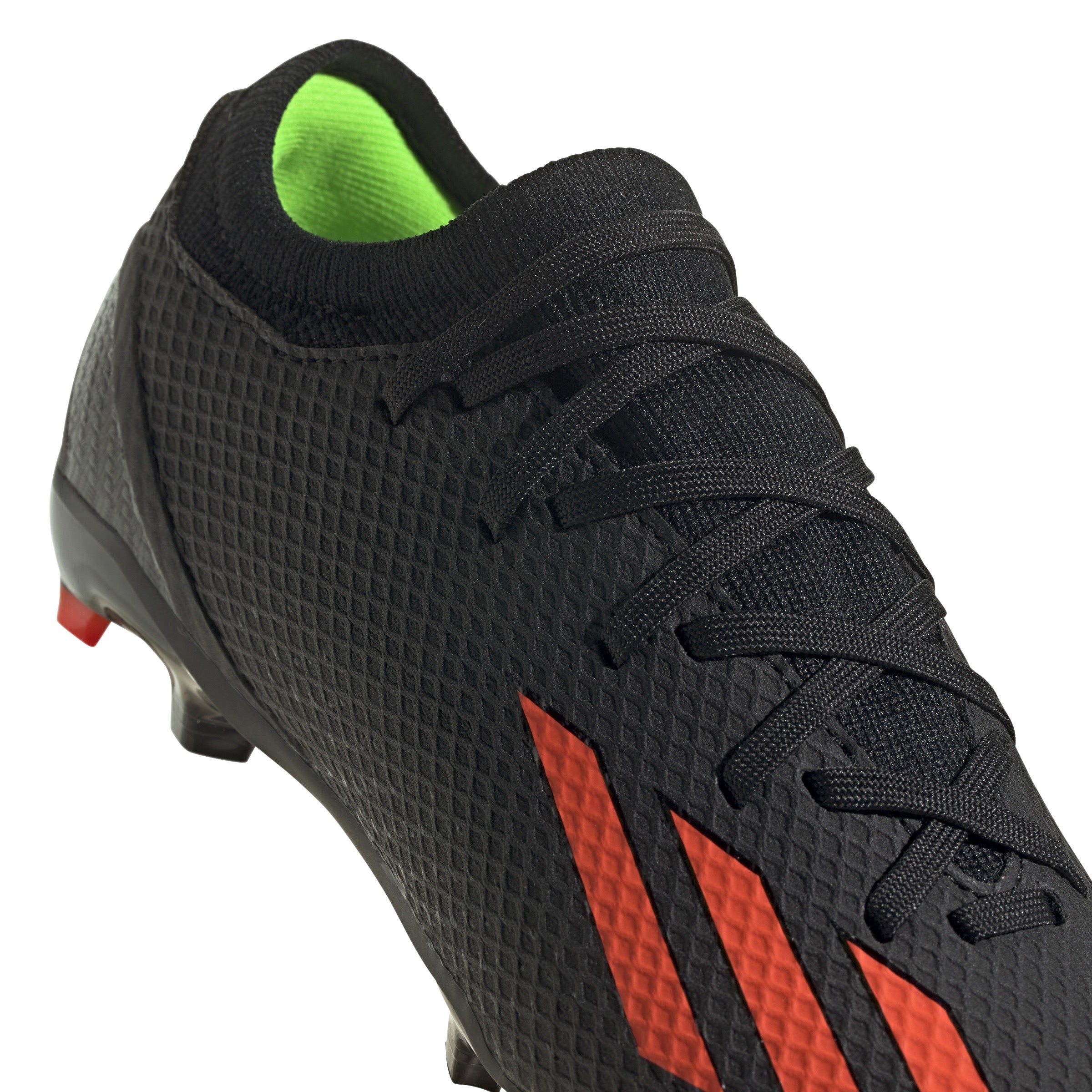Adidas X Speedportal.3 Firm Ground Junior Football Boots Black Solar Red