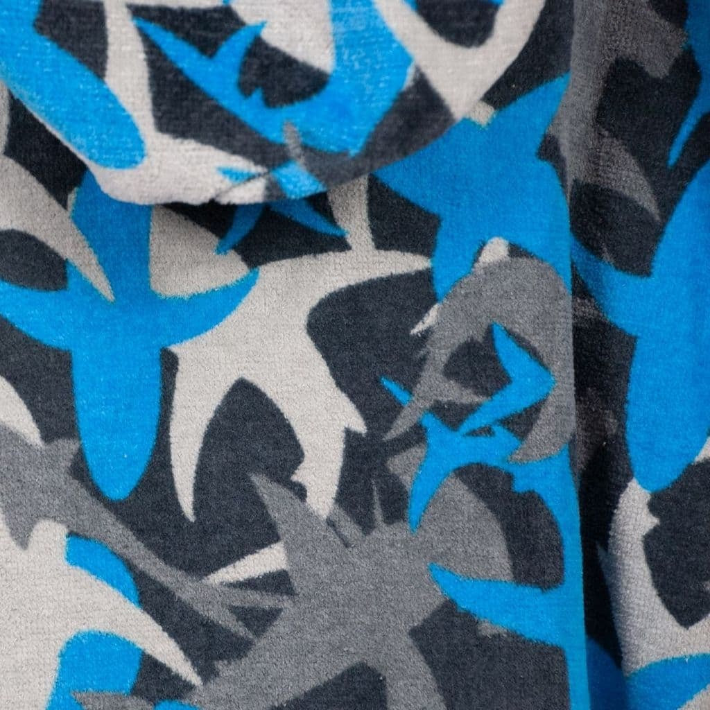 TWF Changing Towel Poncho Kids Shark Print