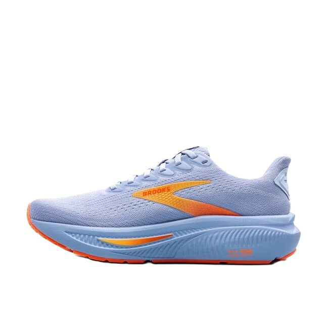 Brooks Ghost Womens Running Shoe Blue Heron White Orange