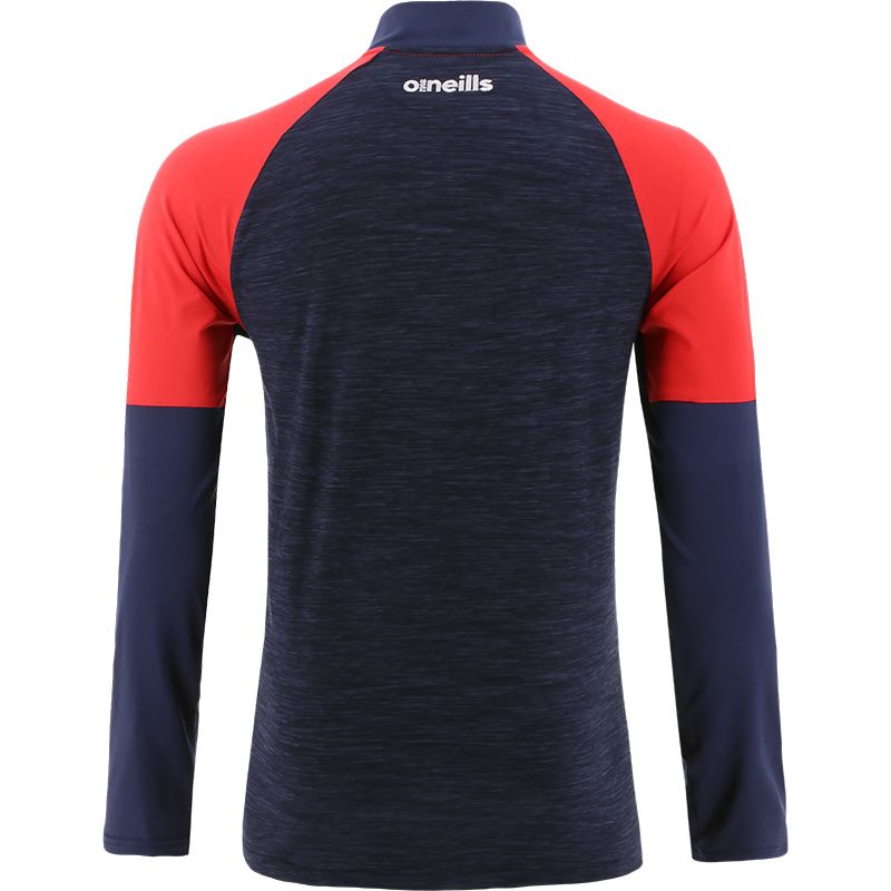 O'Neills Oslo Brushed Half Zip Top Navy Red White