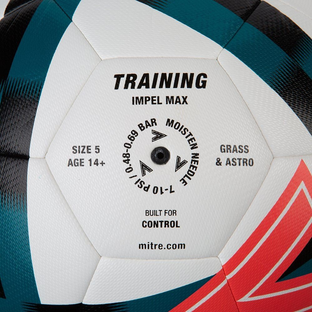 Mitre Impel Max Training Ball White Orange Green