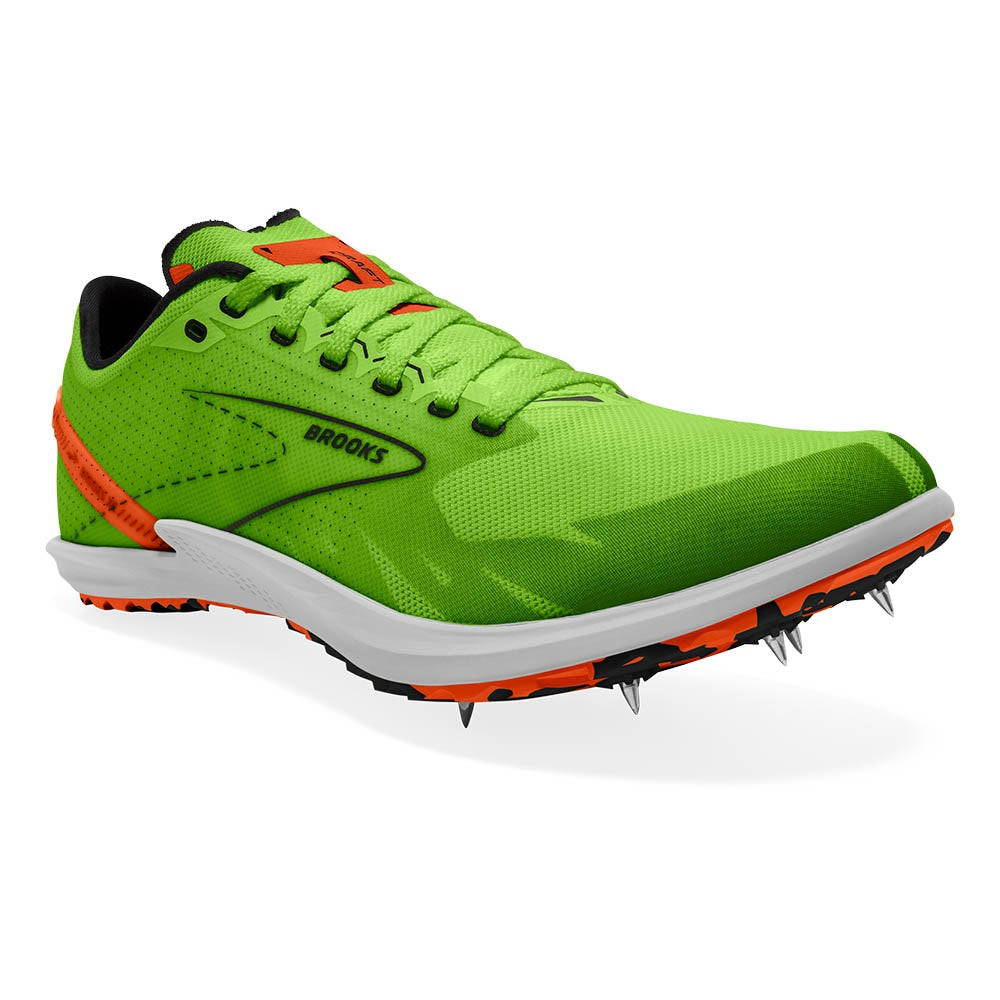Brooks Draft XC Unisex Running Spikes Green Gecko