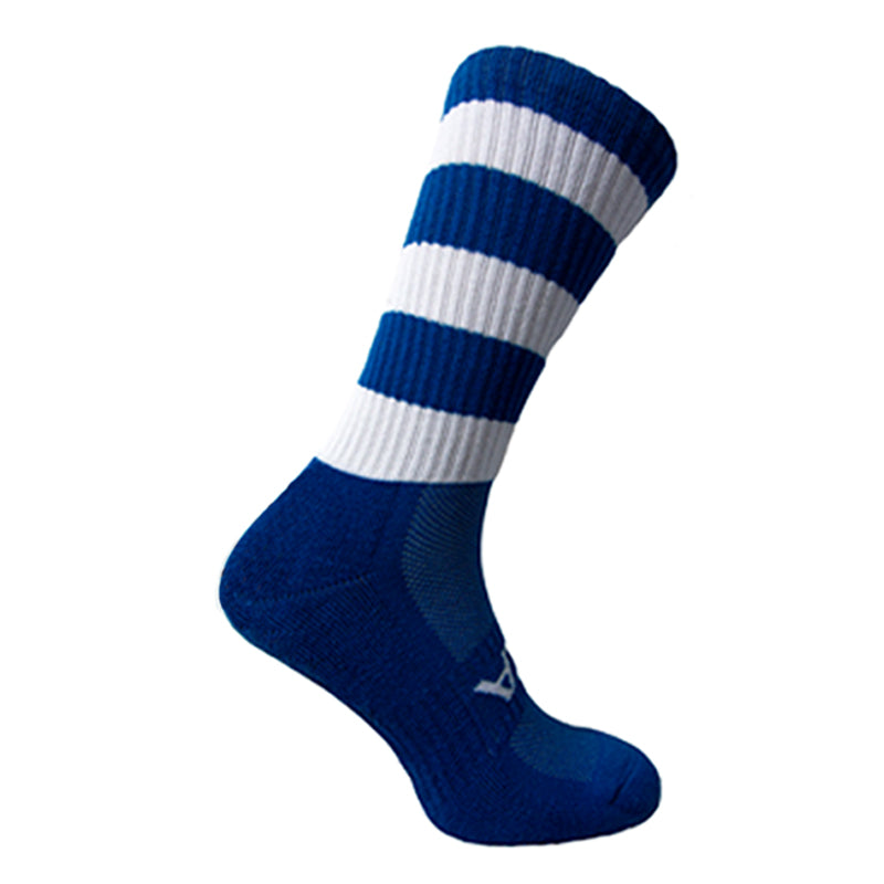 Atak Shox Mid Lenght Football Socks Royal White
