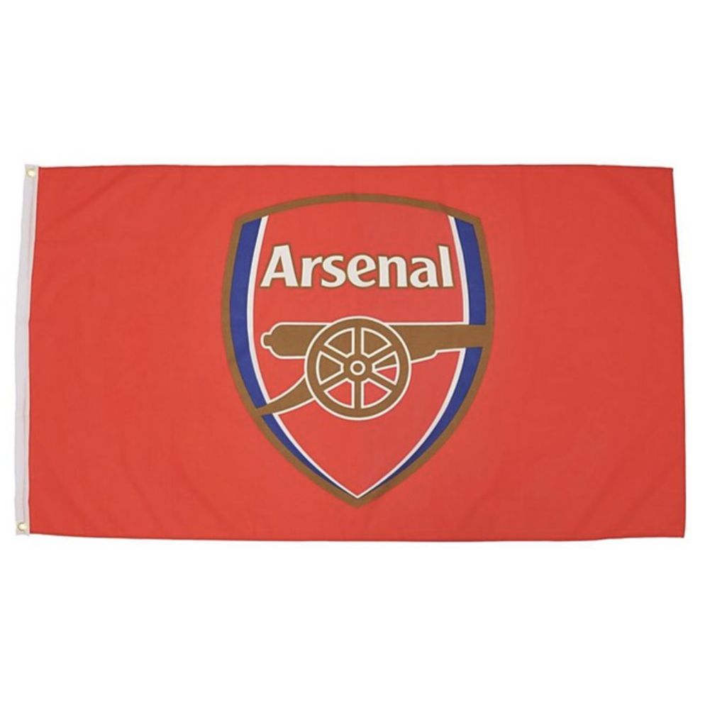 Arsenal FC Core Crested Flag