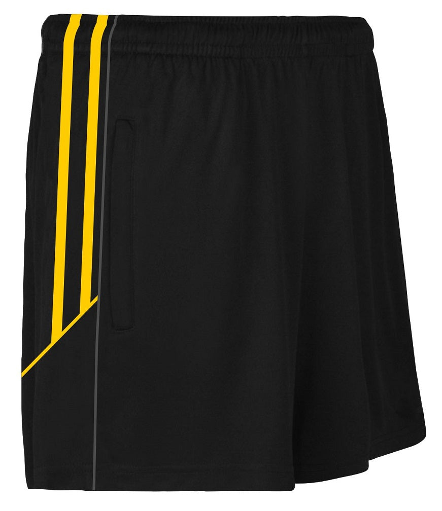 CS Club Training Zip Pocket Short Black Amber