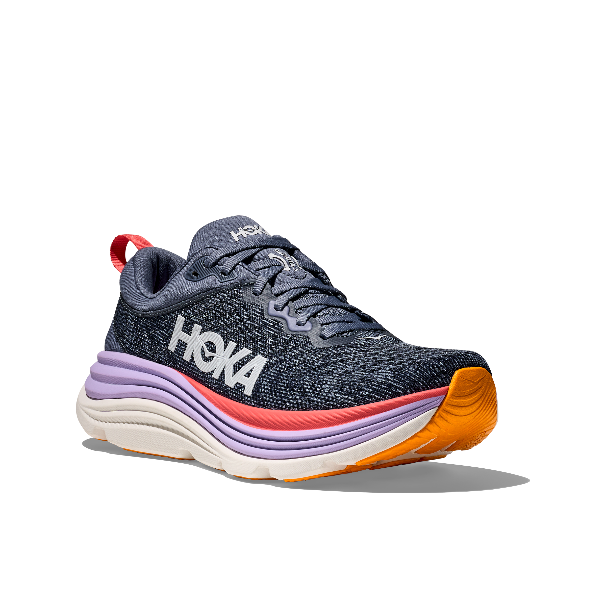 Hoka Gaviota 5 Women's Running Shoes Anchor Grapefruit