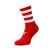 Precision Pro Hooped GAA Mid Socks Red White