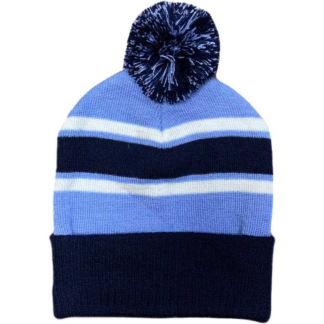 CS Bobble Hat (Navy Sky White)