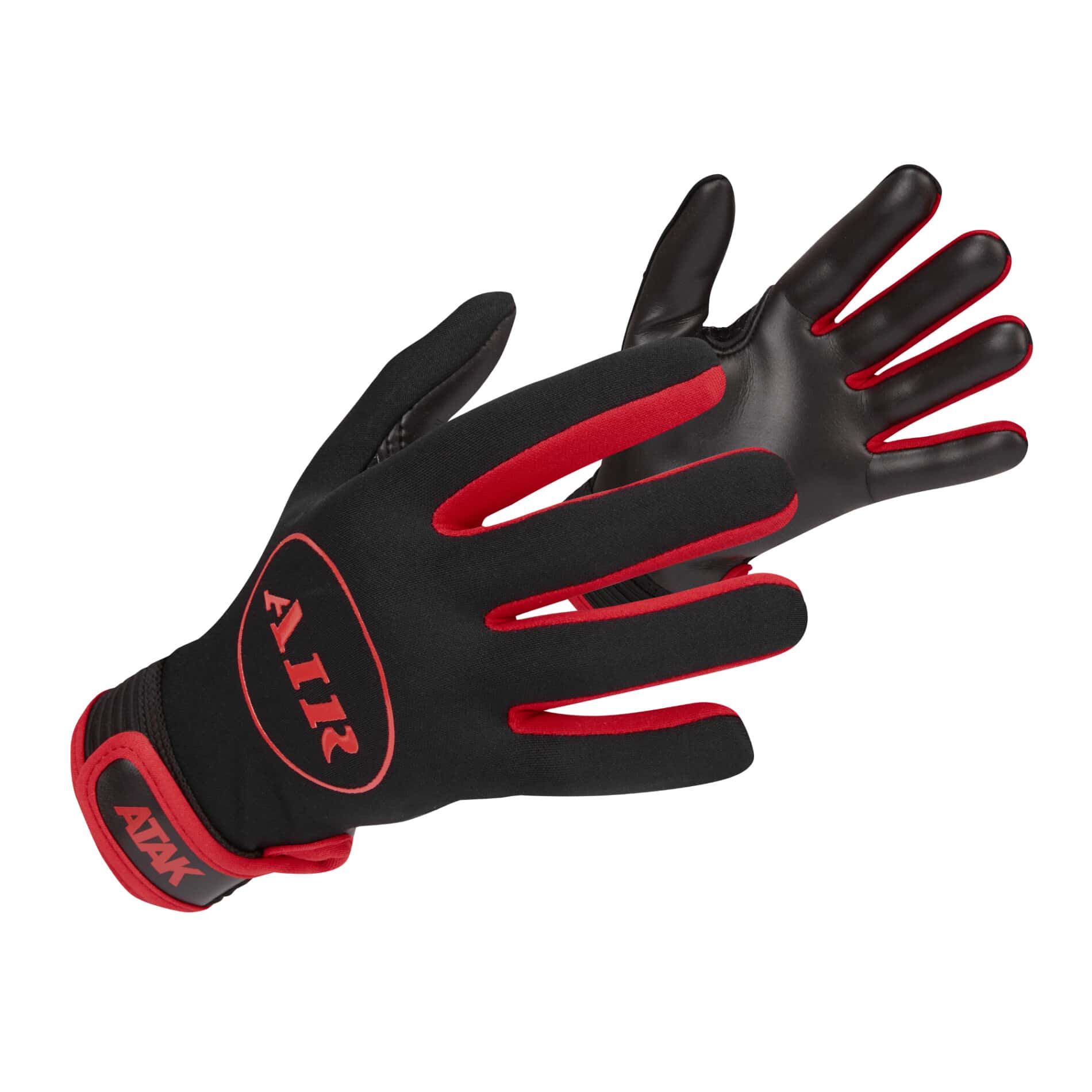 Atak Air Gaelic Football Gloves Black Red