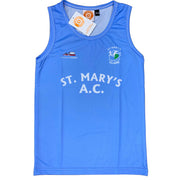 A light blue athletic tank top with 'ST. MARY'S A.